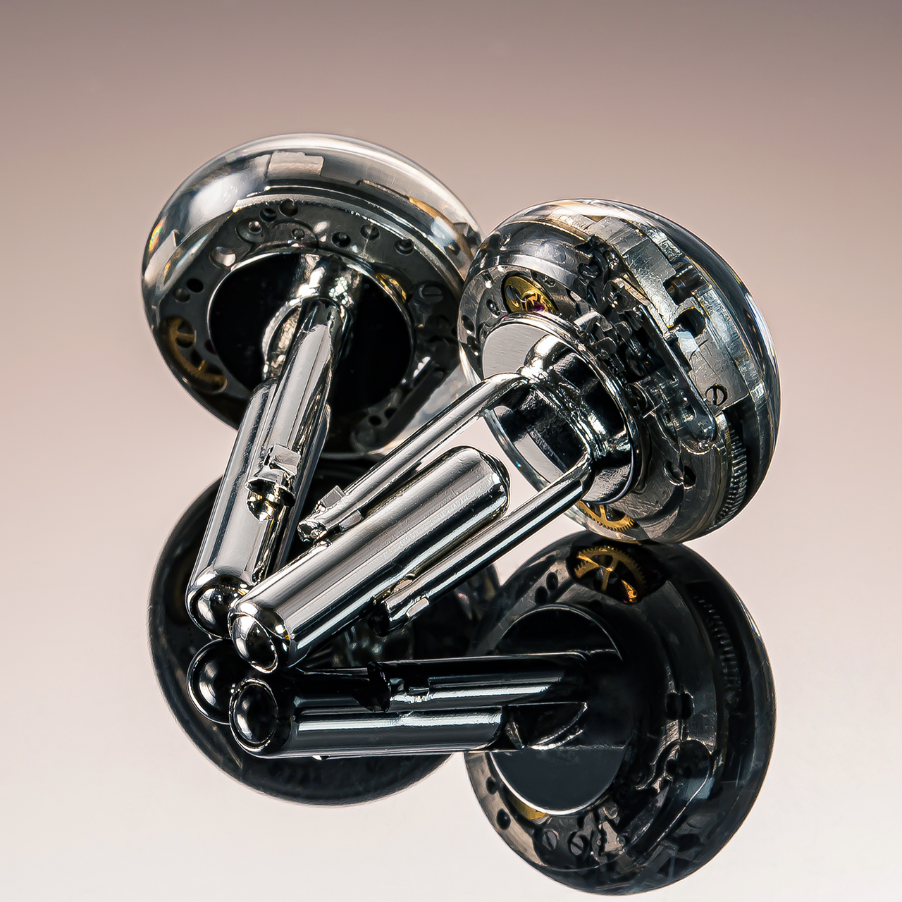 機械式時計のカフスボタン